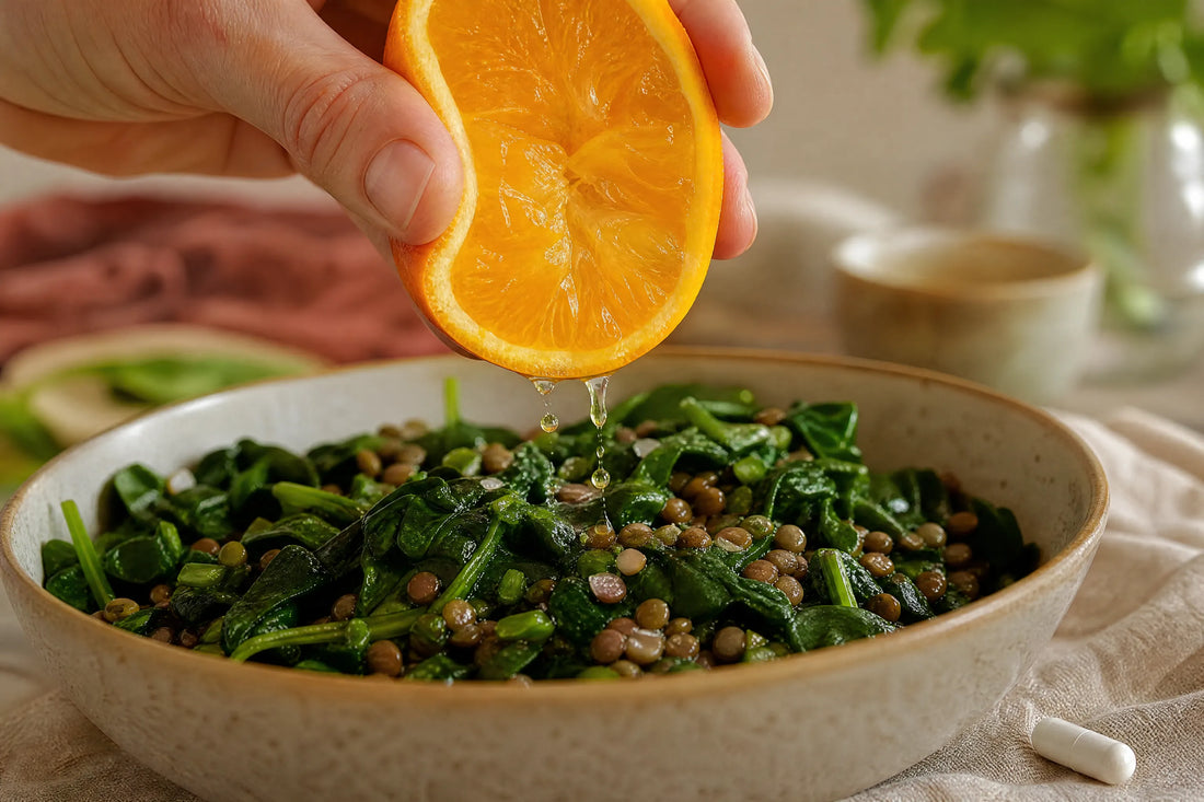 Vitamine C gecombineerd met ijzer voor een betere opname