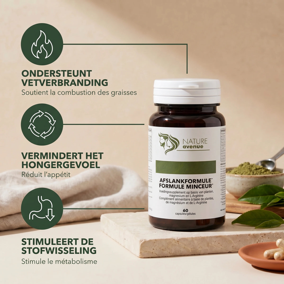 Afslankformule met 8 plantaardige ingrediënten - verpakking