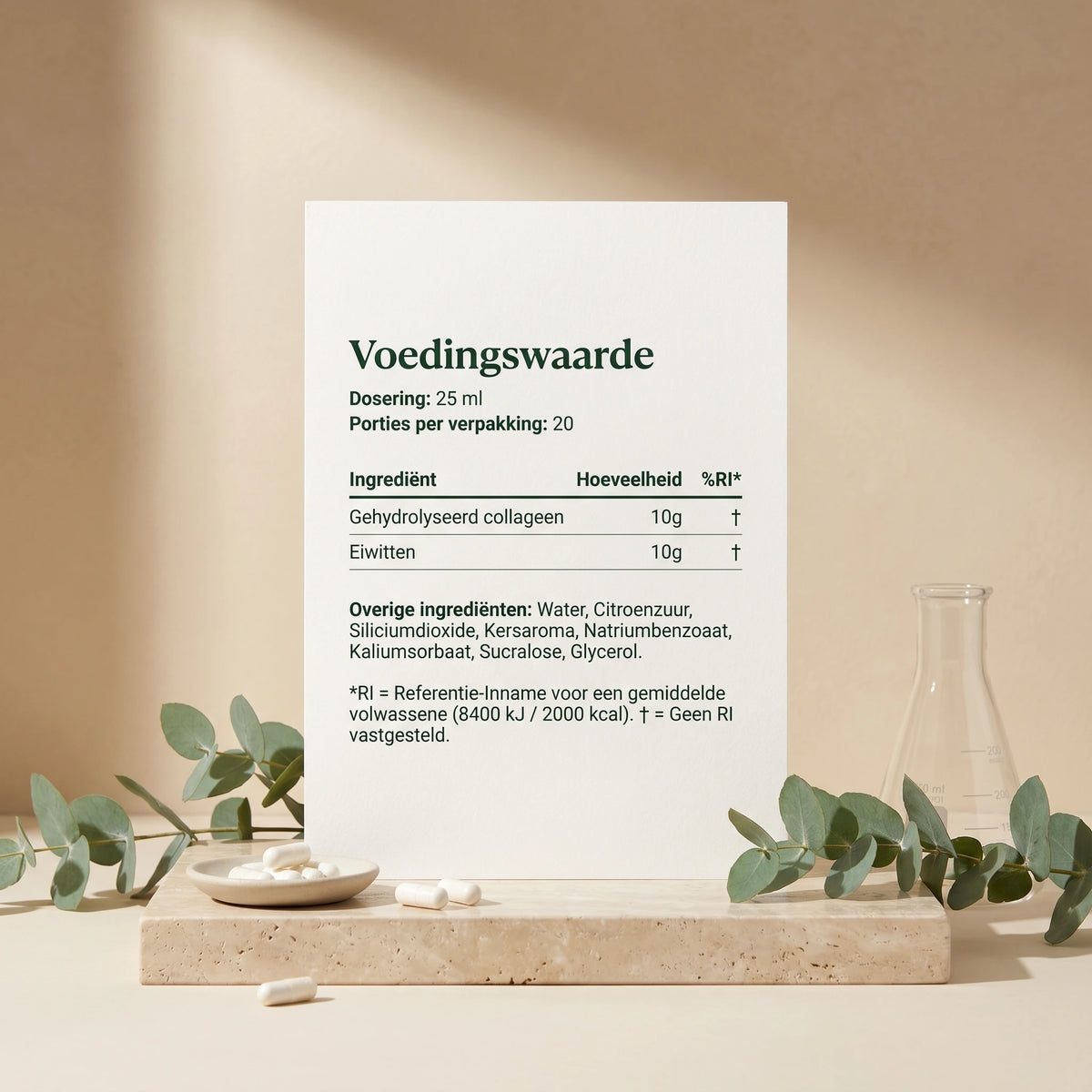 Ingrediënten en voedingswaarden van Collageen Concentraat
