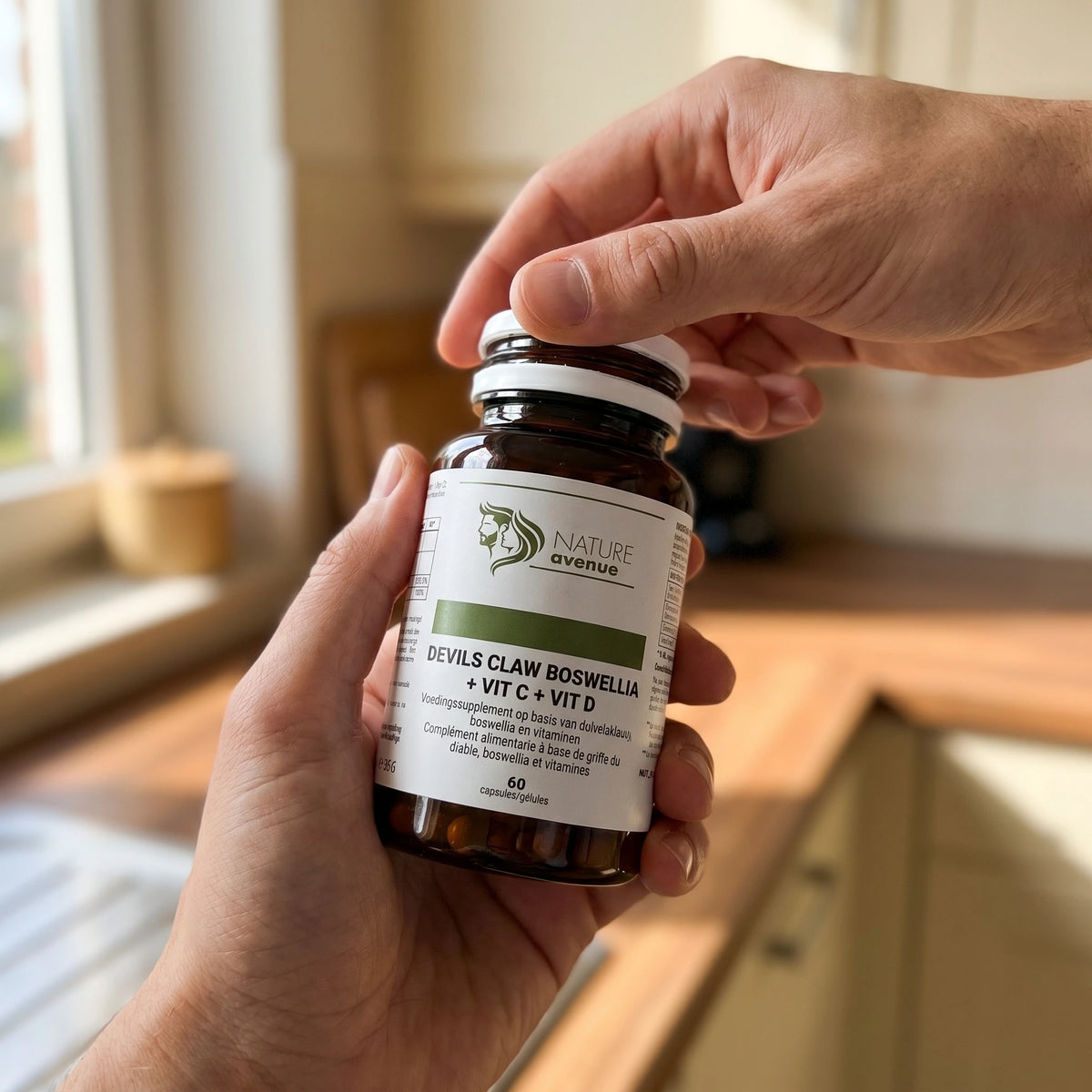 Devil's Claw & Boswellia in gebruik, close-up