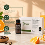 Fast Energy shots met guarana en B-vitaminen - verpakking