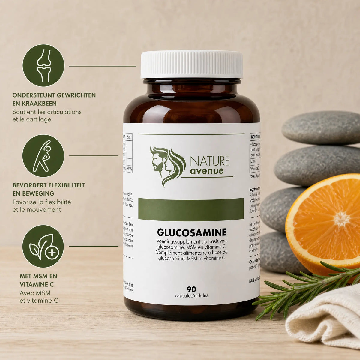 Glucosamine + MSM - overzicht van de eigenschappen