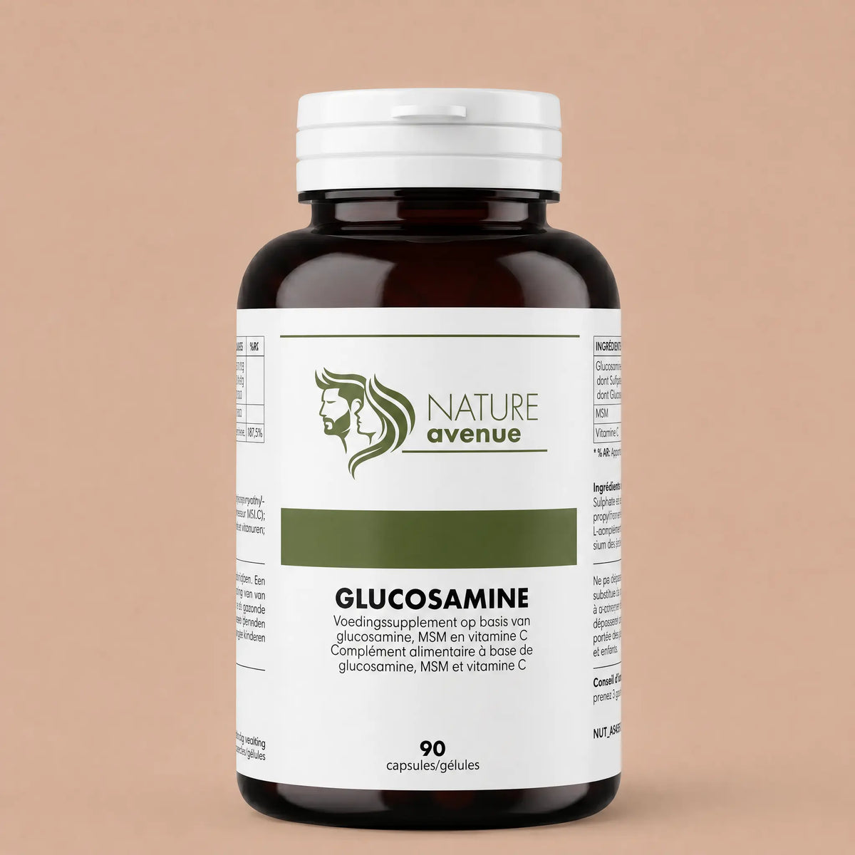 Glucosamine + MSM van Nature Avenue - pot met 90 capsules