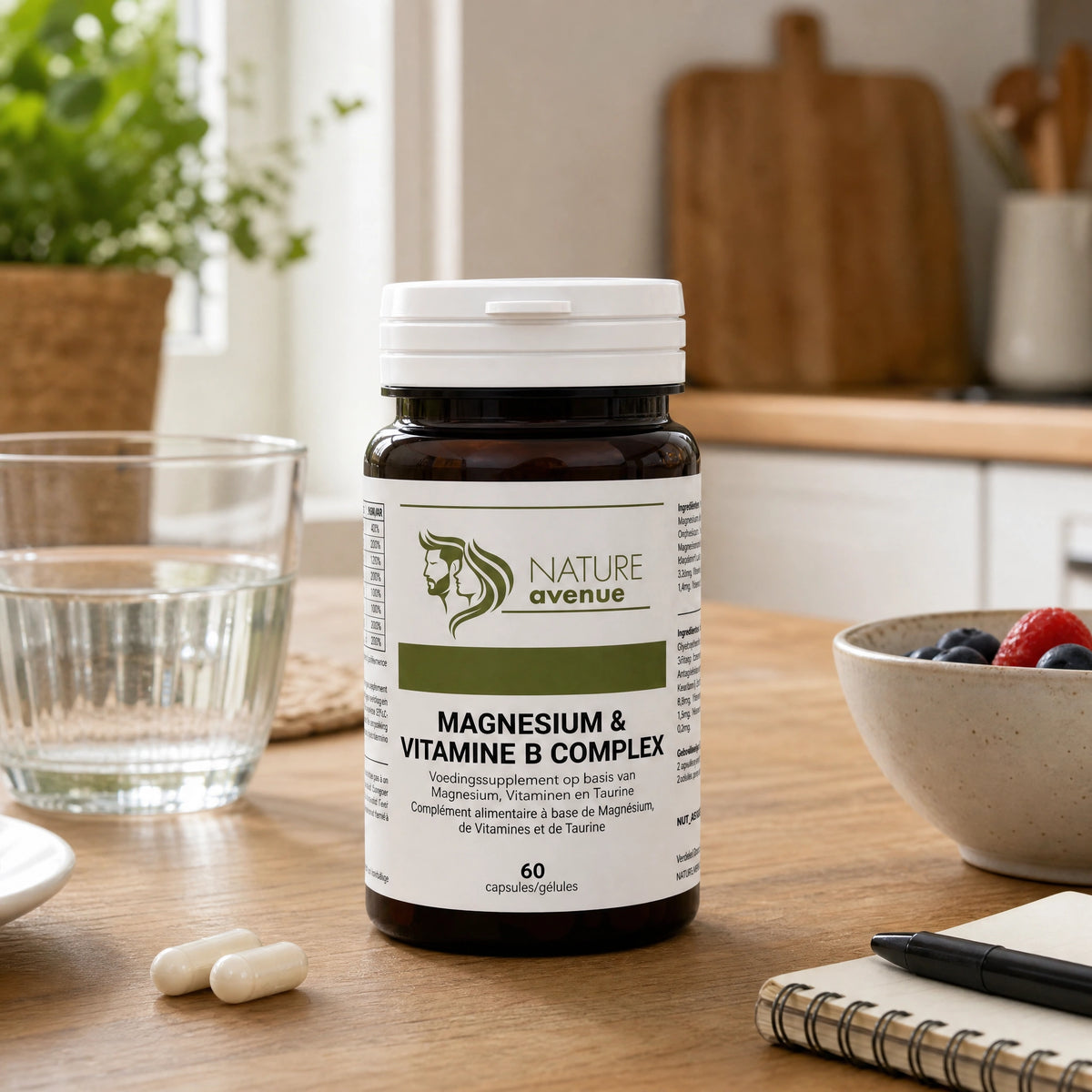 Magnesium & Vit B Complex capsules van Nature Avenue