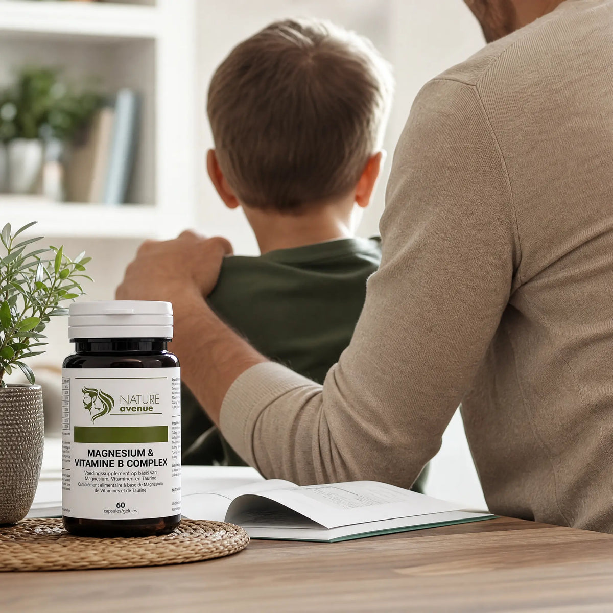 Magnesium & Vit B Complex naast andere supplementen van Nature Avenue