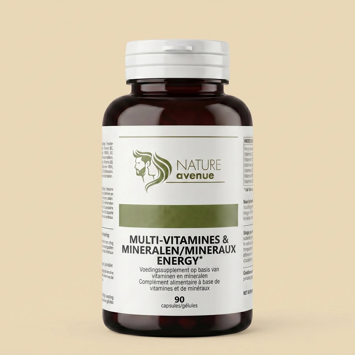 Multivitamine Energy van Nature Avenue - pot met 90 capsules