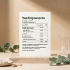 Ingrediënten en voedingswaarden van Suikerblokker
