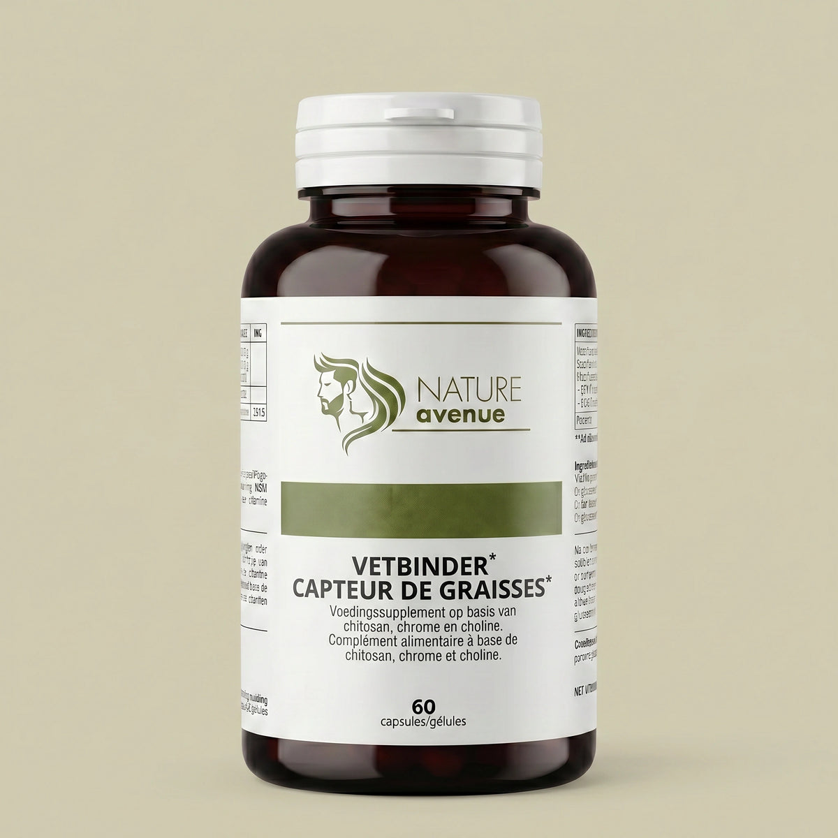 Vetbinder & Eetlustremmer van Nature Avenue - pot met 60 capsules