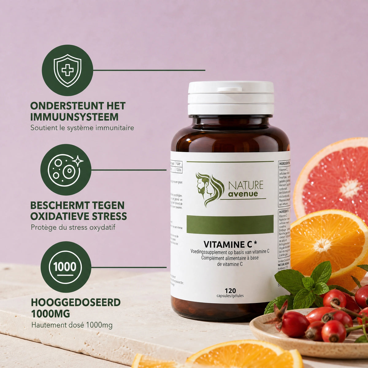 Vitamine C 1000 mg capsules - verpakking