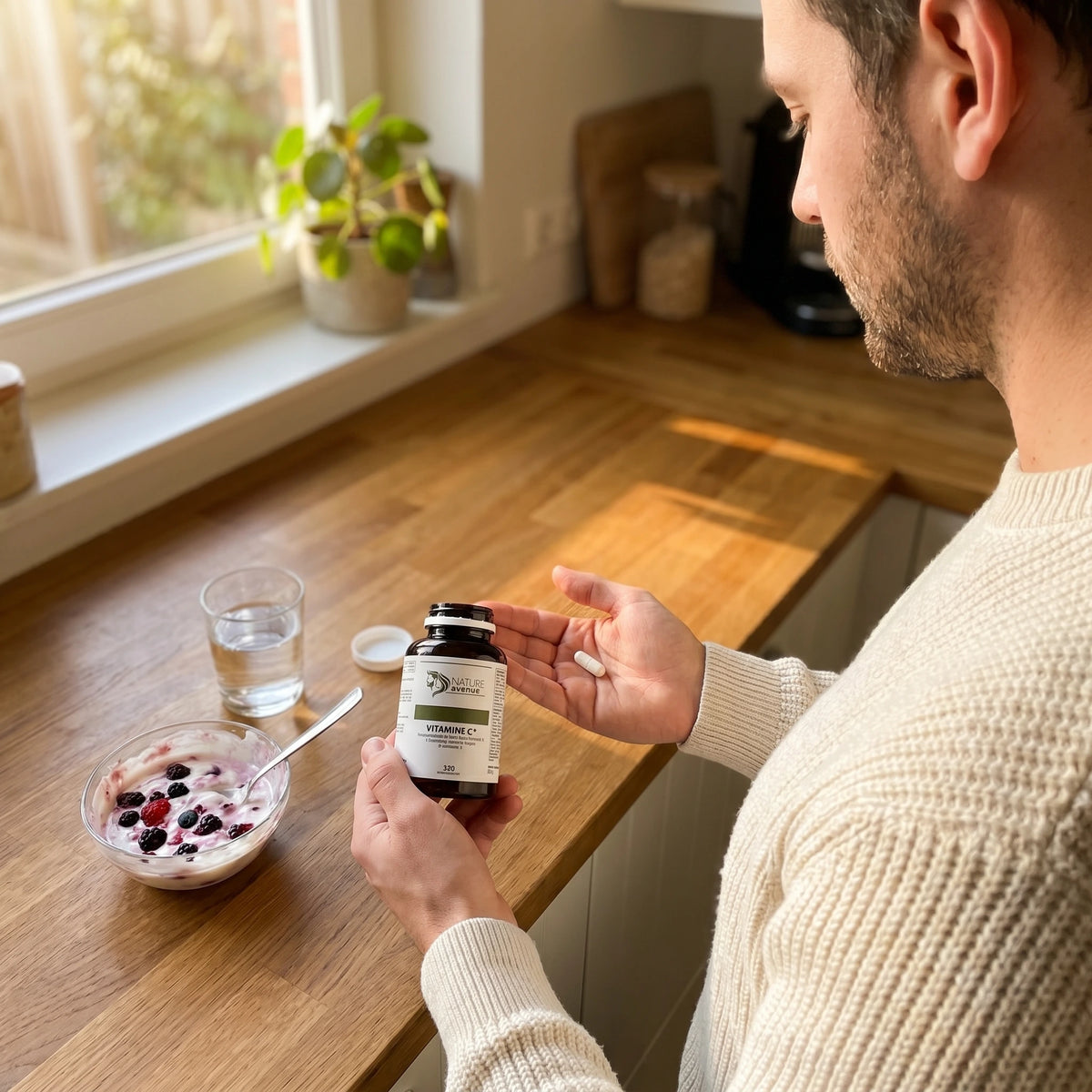 Vitamine C capsules in dagelijks gebruik