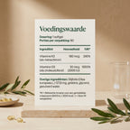 Ingrediënten en voedingswaarden van Vitamine D3 2000 IE + K2