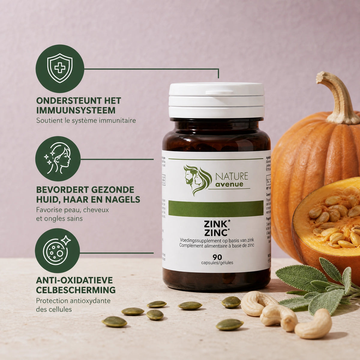 Zink met 22,5 mg zinkgluconaat - verpakking